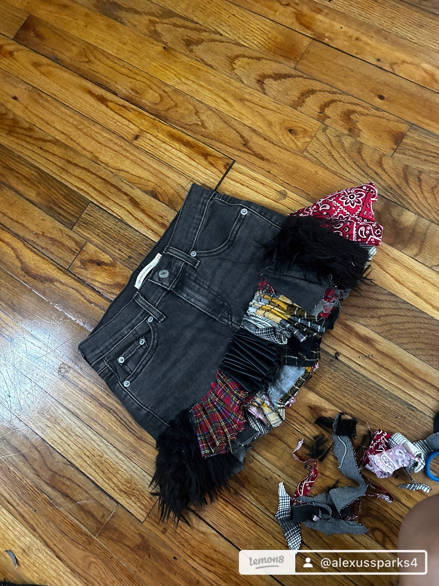 Upcycled Levi’s skirt