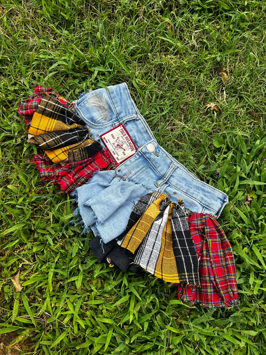 Upcycled true religion skirt